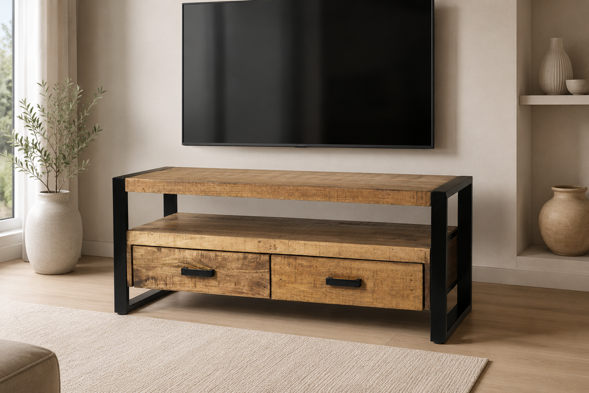 Taliara – Meuble TV 120 cm noir