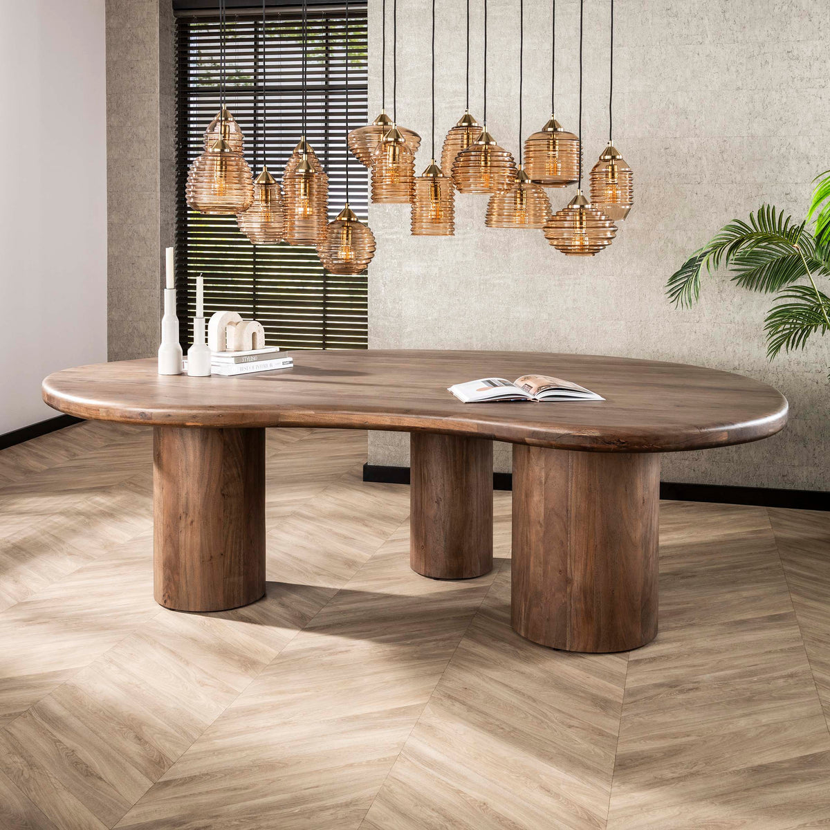 MANTEO - Table à manger 244 × 165 cm