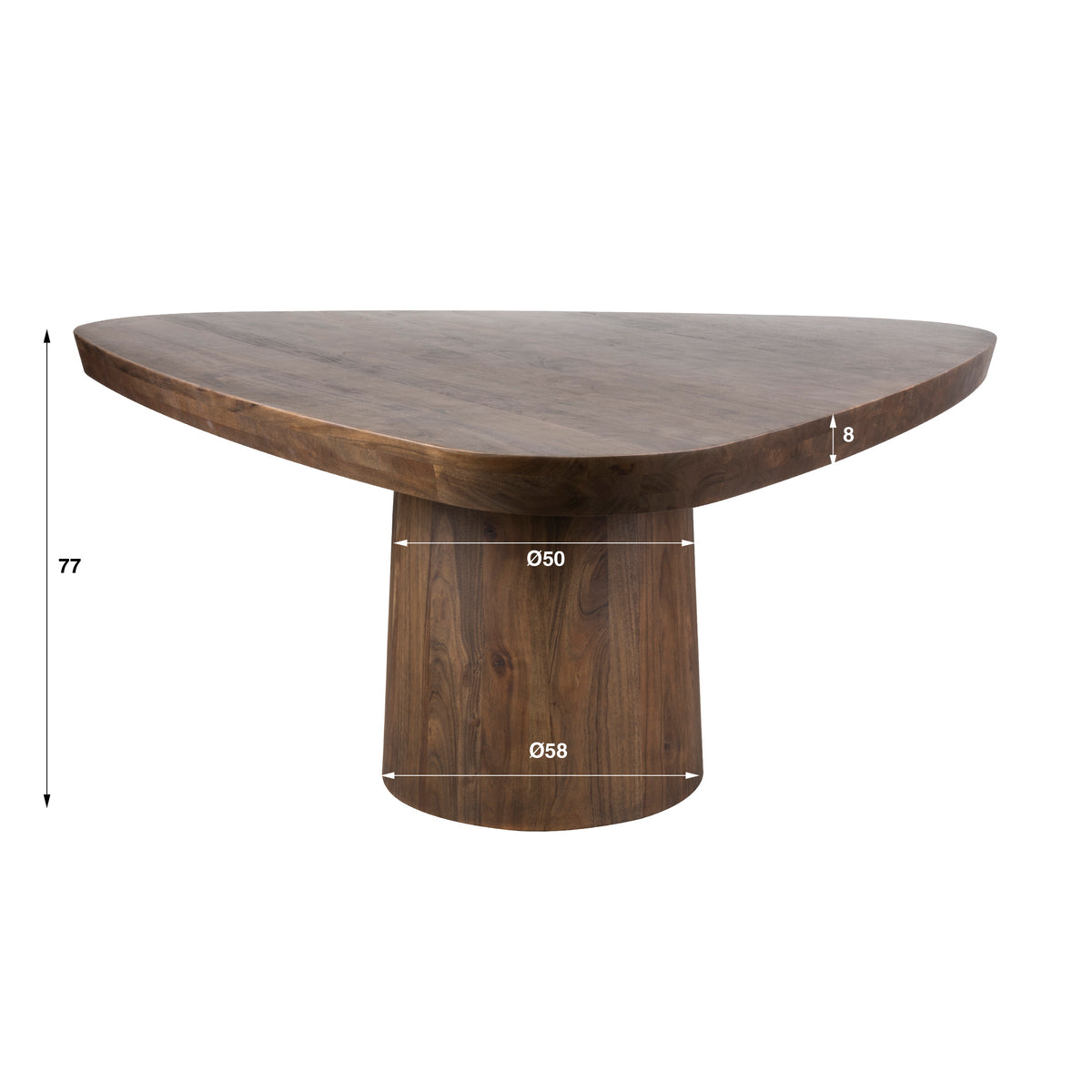 NOREVA - Table à manger 165 cm • triangulaire