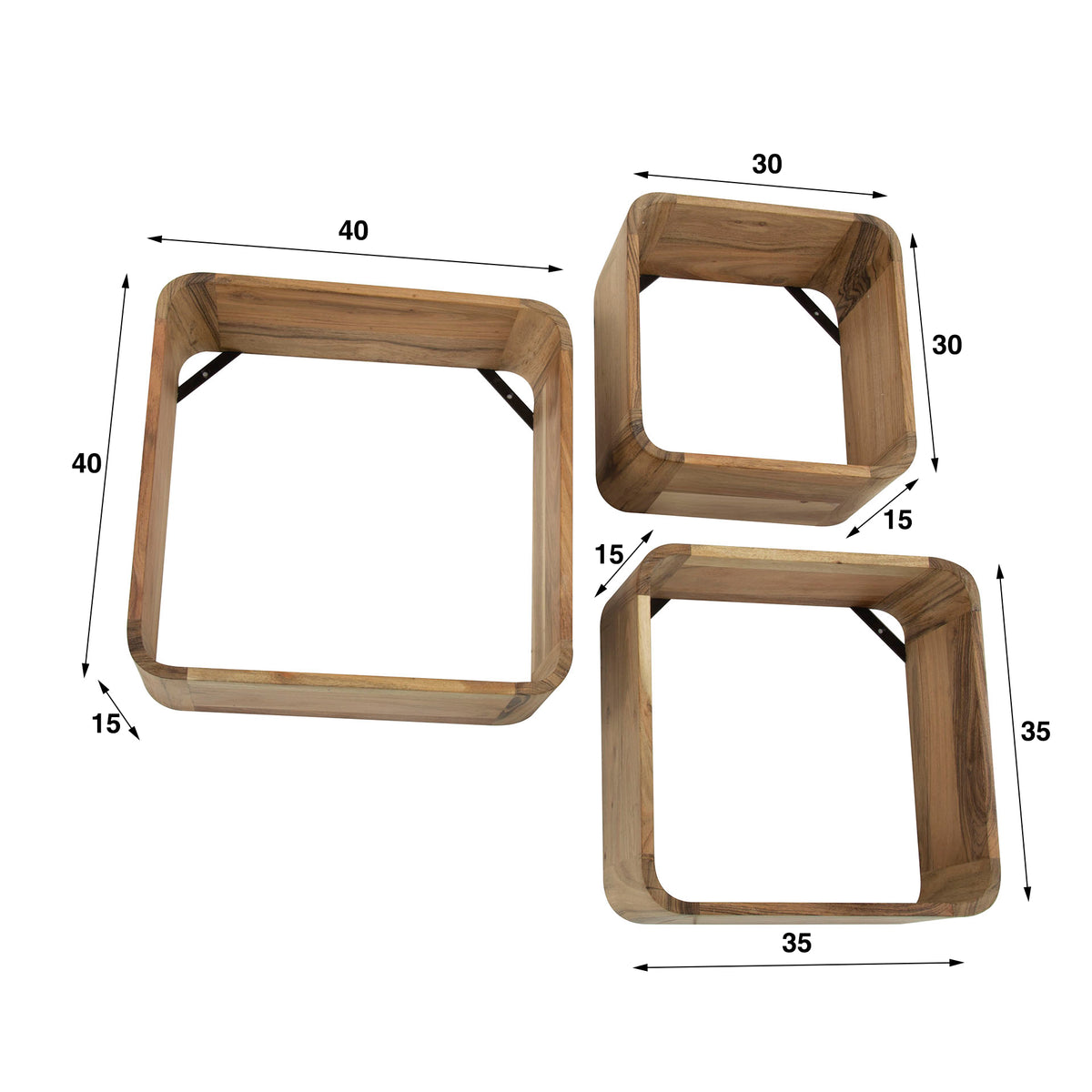 ROVENA - Étagère • lot de 3