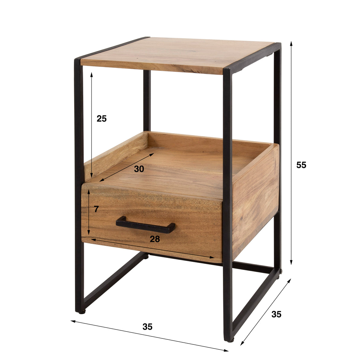 SILANO - Table de chevet 35 cm • XS