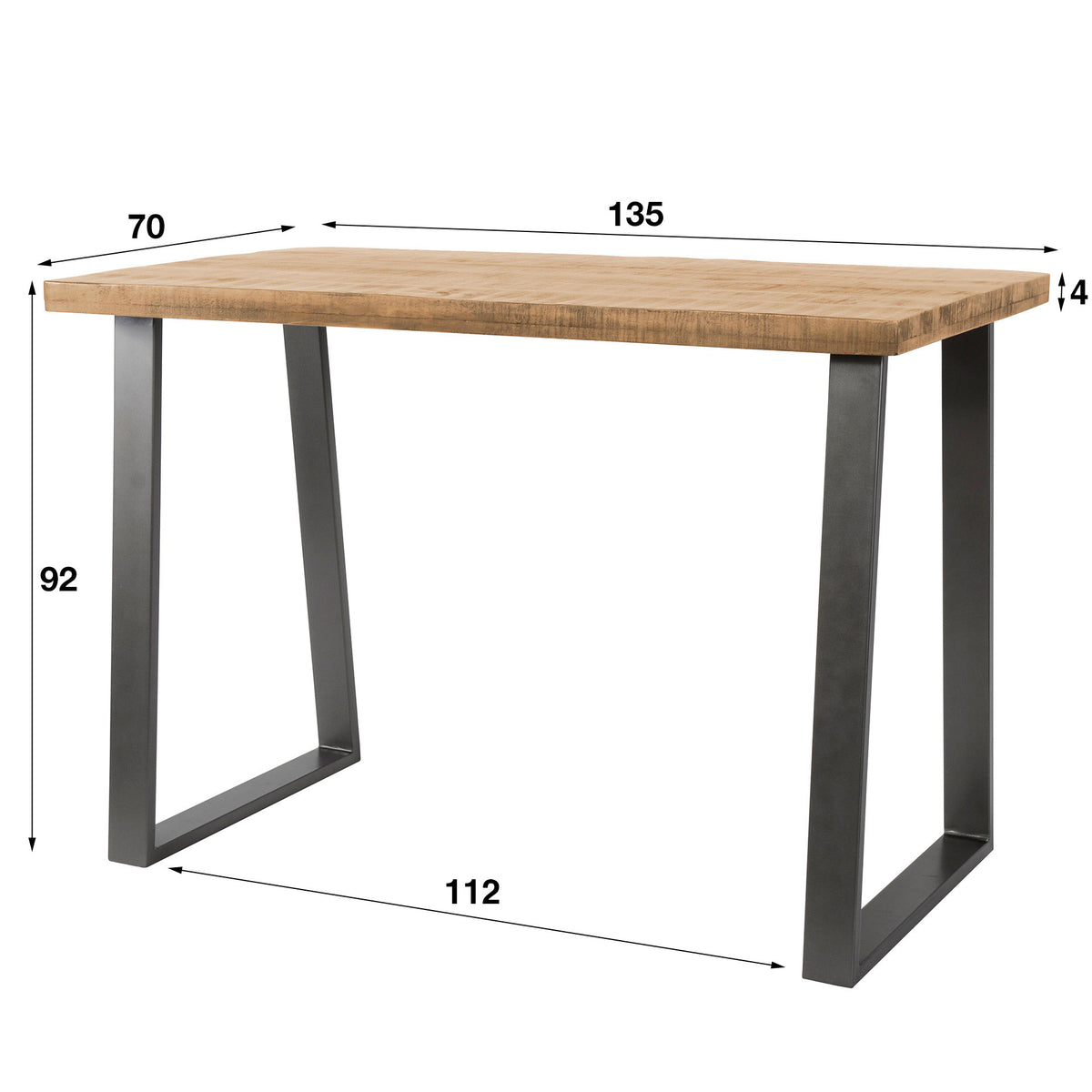 AMELIO - Table de bar 135 cm