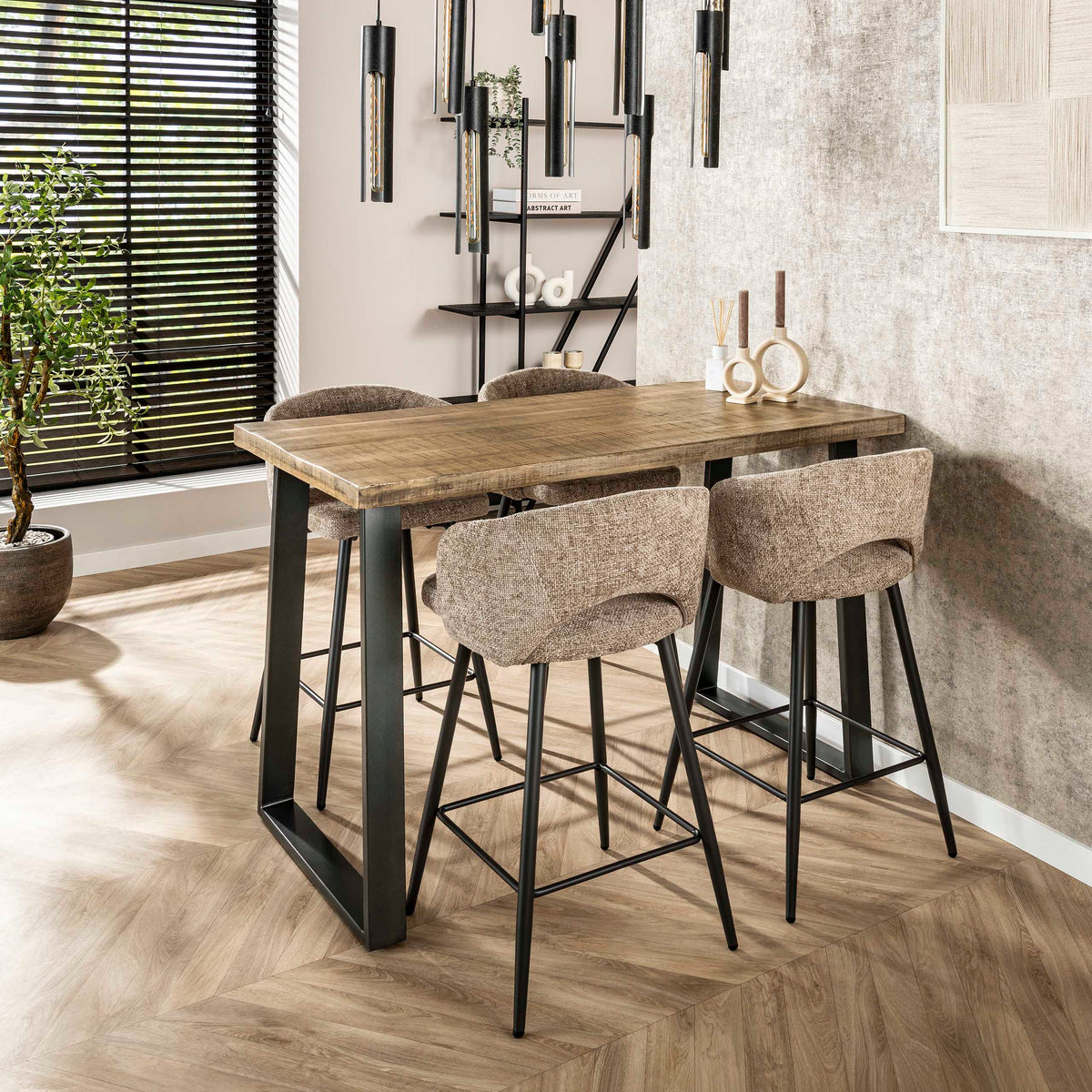 AMELIO - Table de bar 135 cm