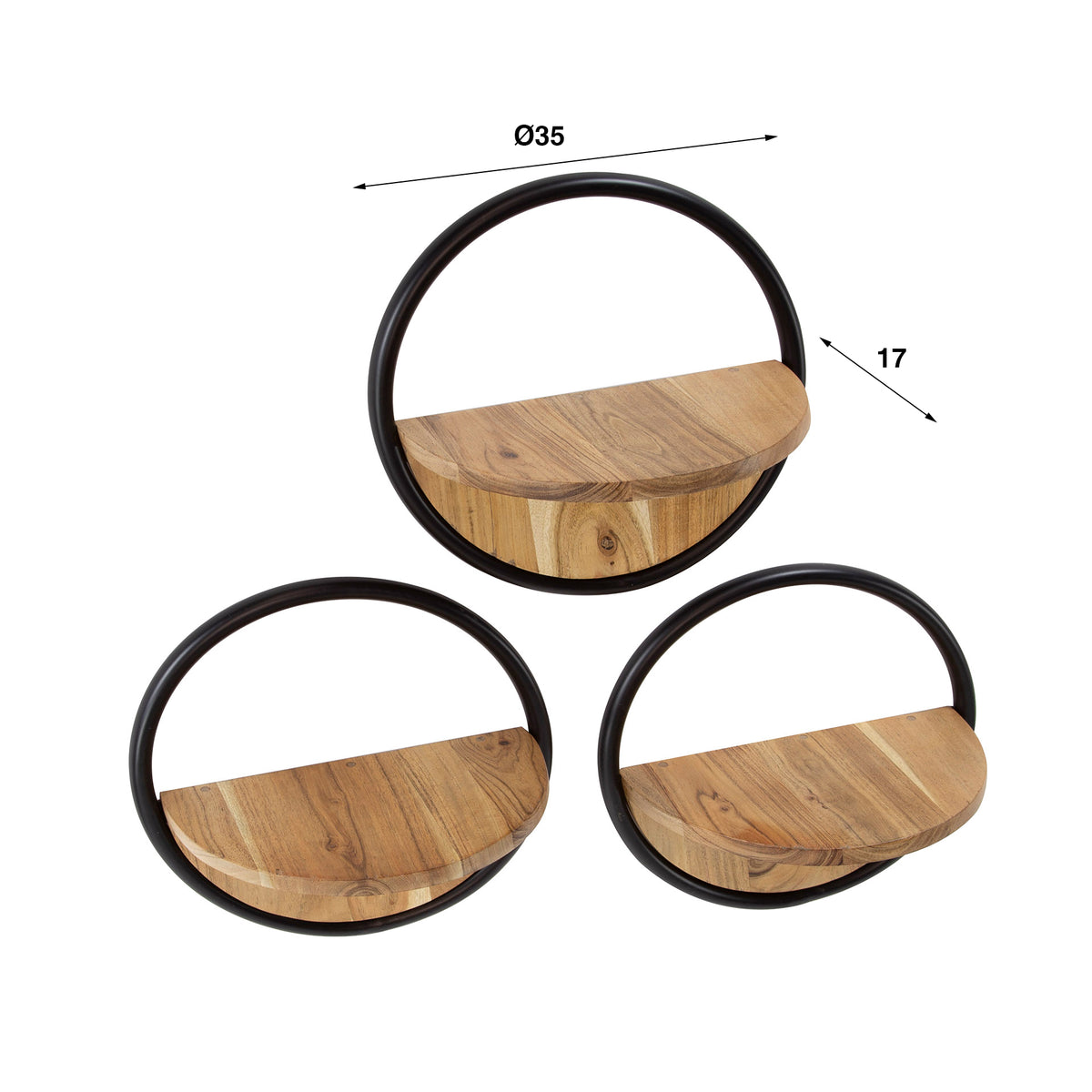 CAVENA - Étagère • lot de 3