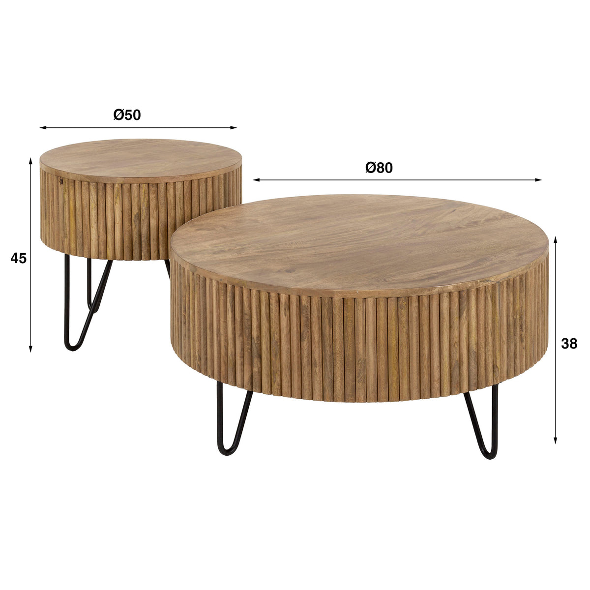 ALMIRA - Table basse • lot de 2