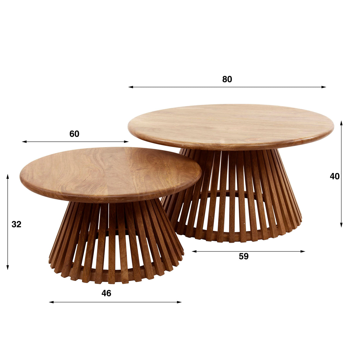 NOVARA - Table basse • lot de 2