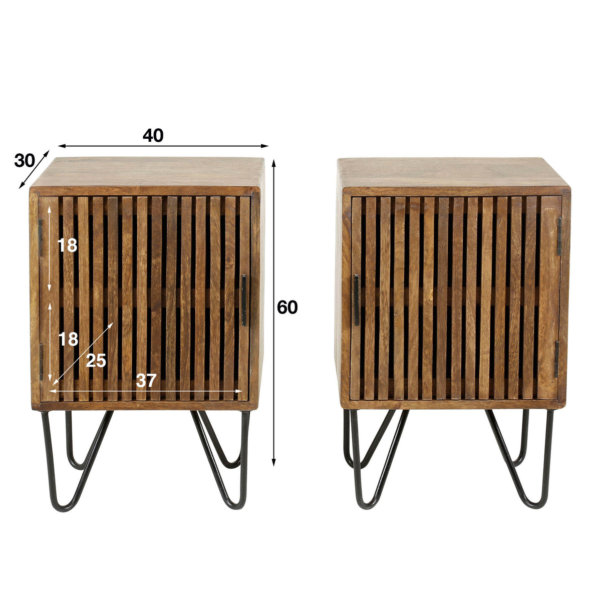 VARENA - Table de chevet • lot de 2