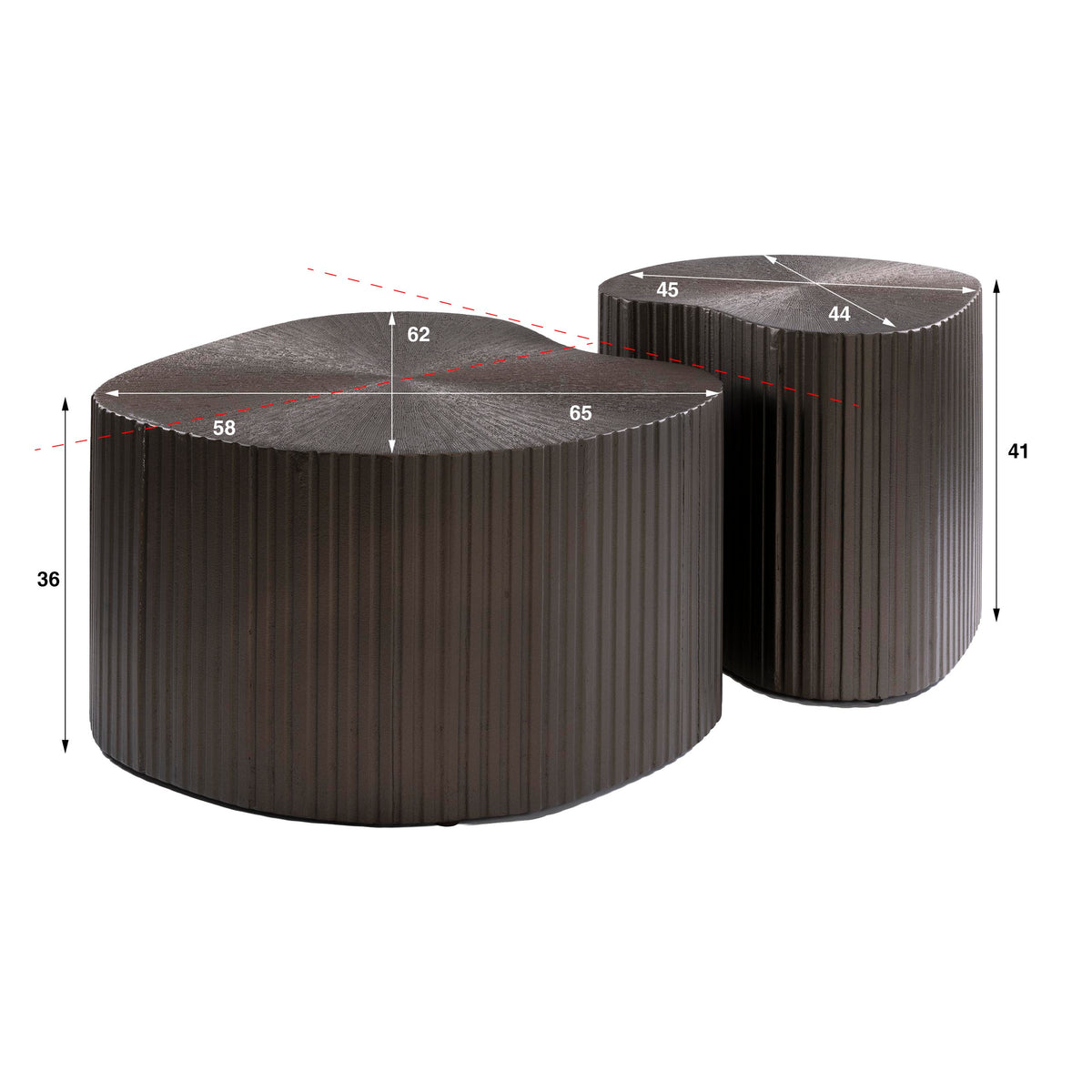 RICCIONE - Table basse • lot de 2