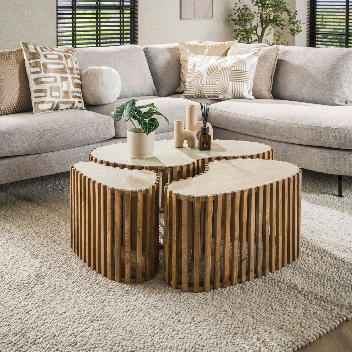 CADORE - Table basse • lot de 3