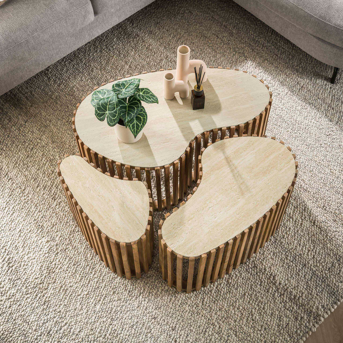 CADORE - Table basse • lot de 3