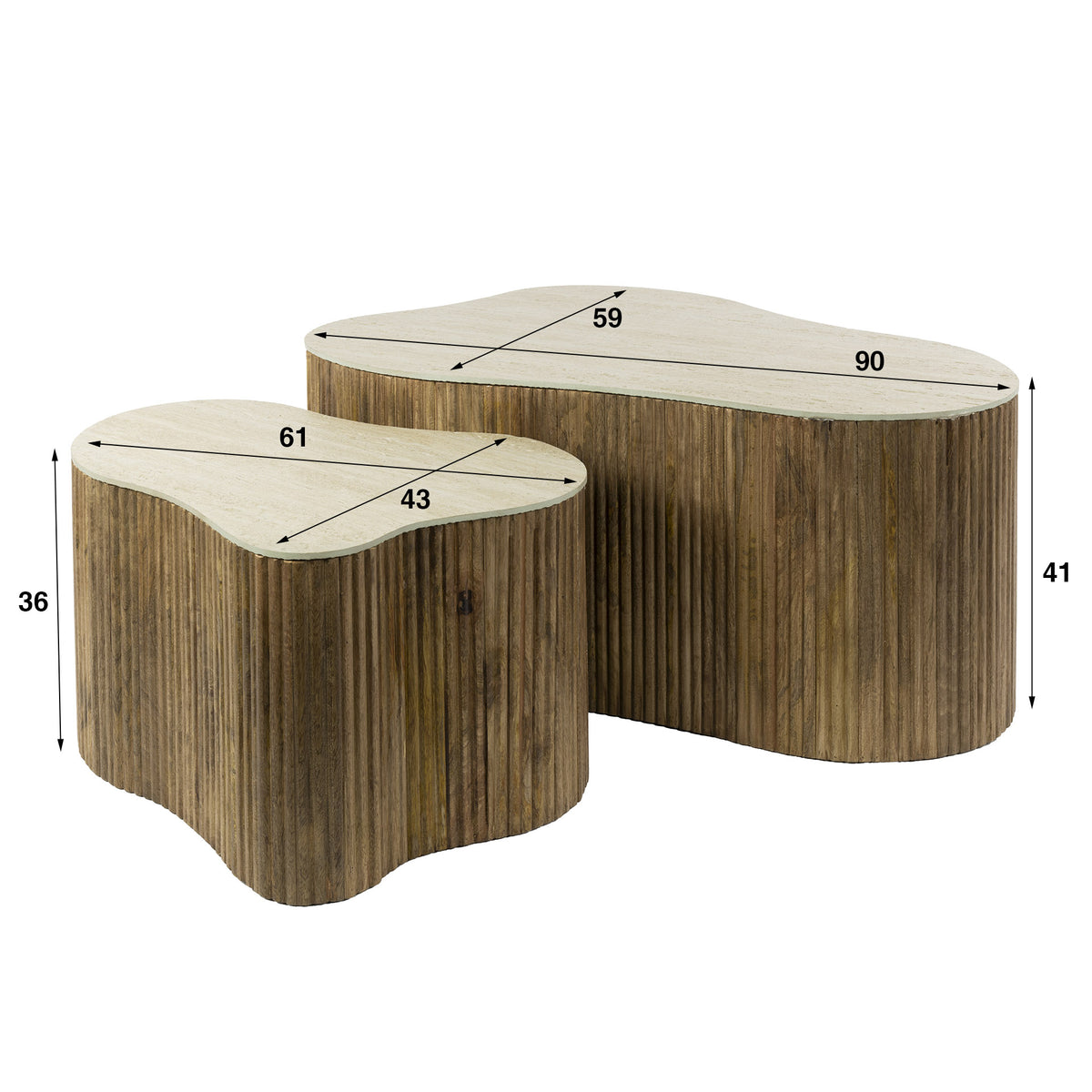 CAPRI - Table basse • lot de 2