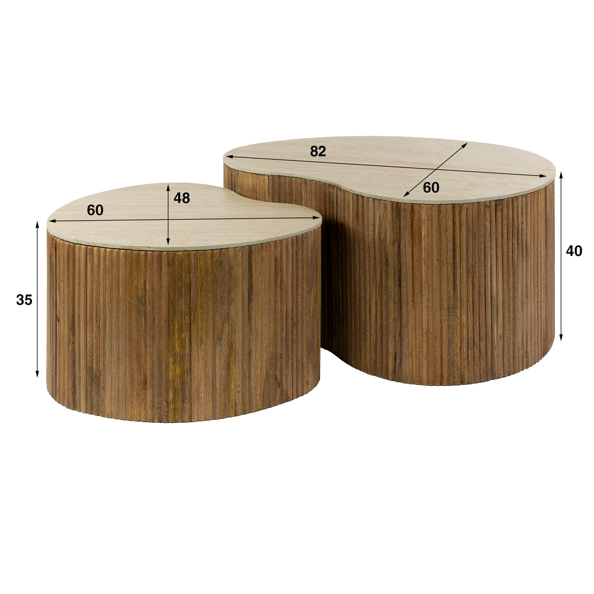 CARINA - Table basse • lot de 2