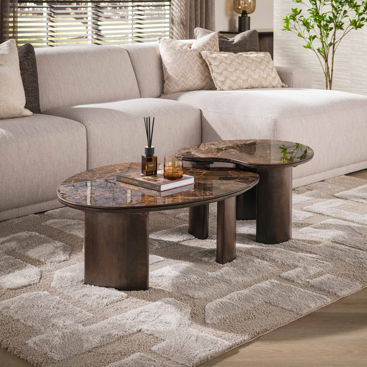 AMARANO - Table basse • lot de 2