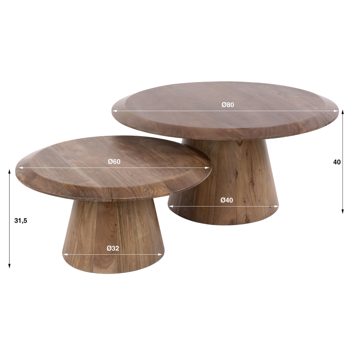 MARANELLO - Table basse • lot de 2