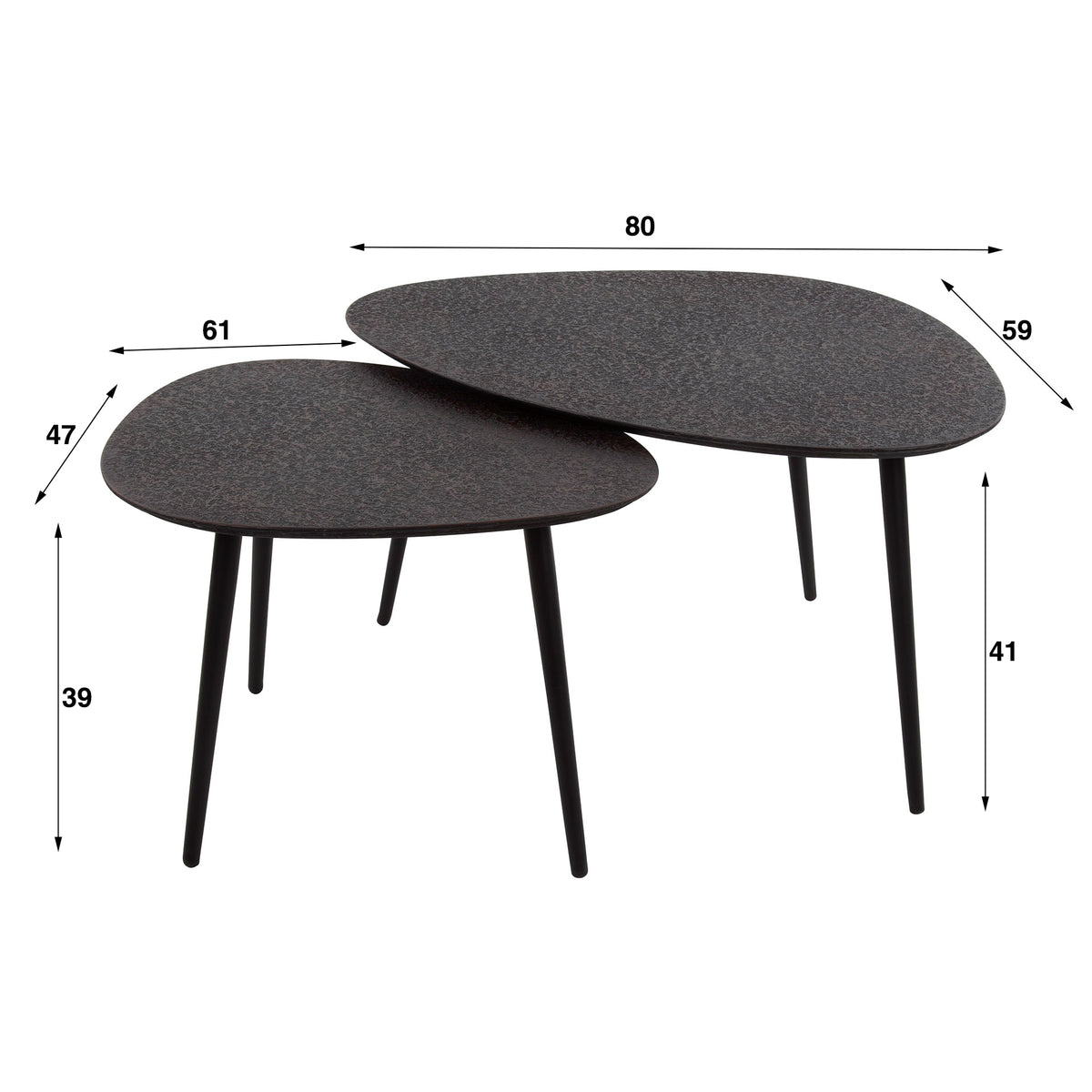 SIRACUSA - Table basse • lot de 2