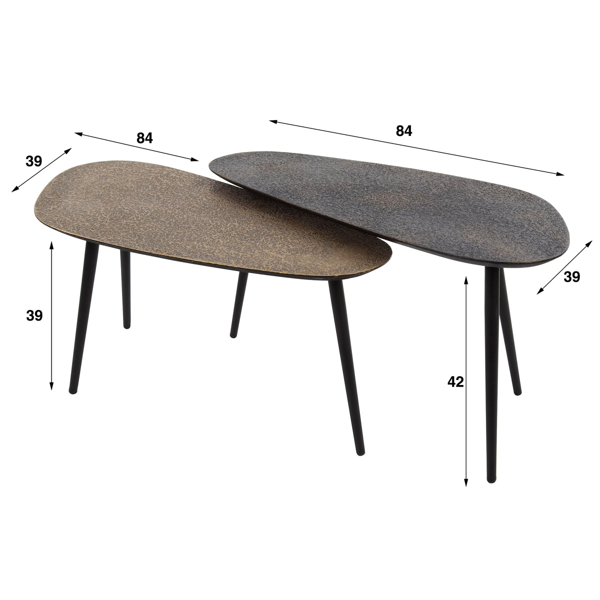 TARANTO - Table basse • lot de 2