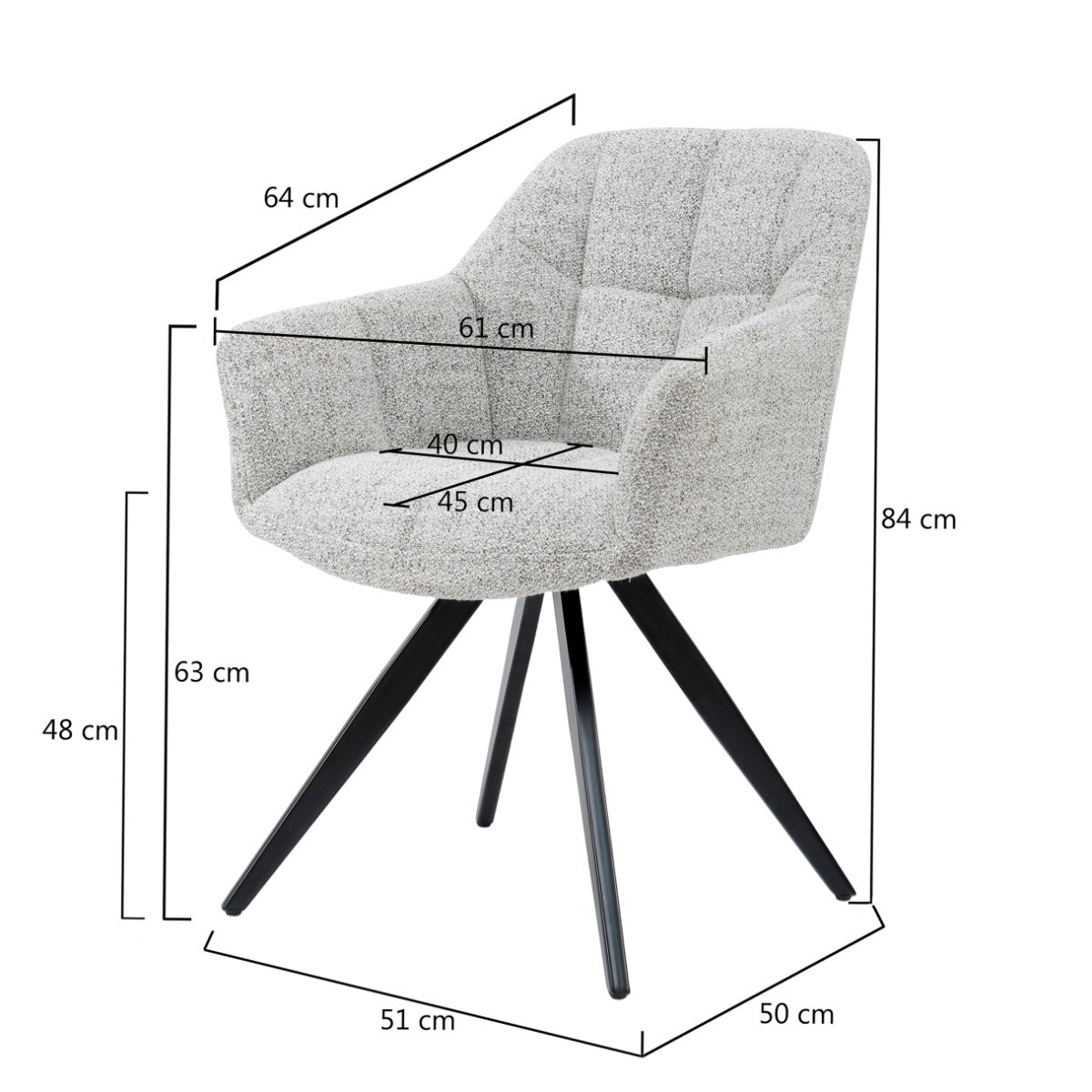 Nelamira – chaises de salle à manger