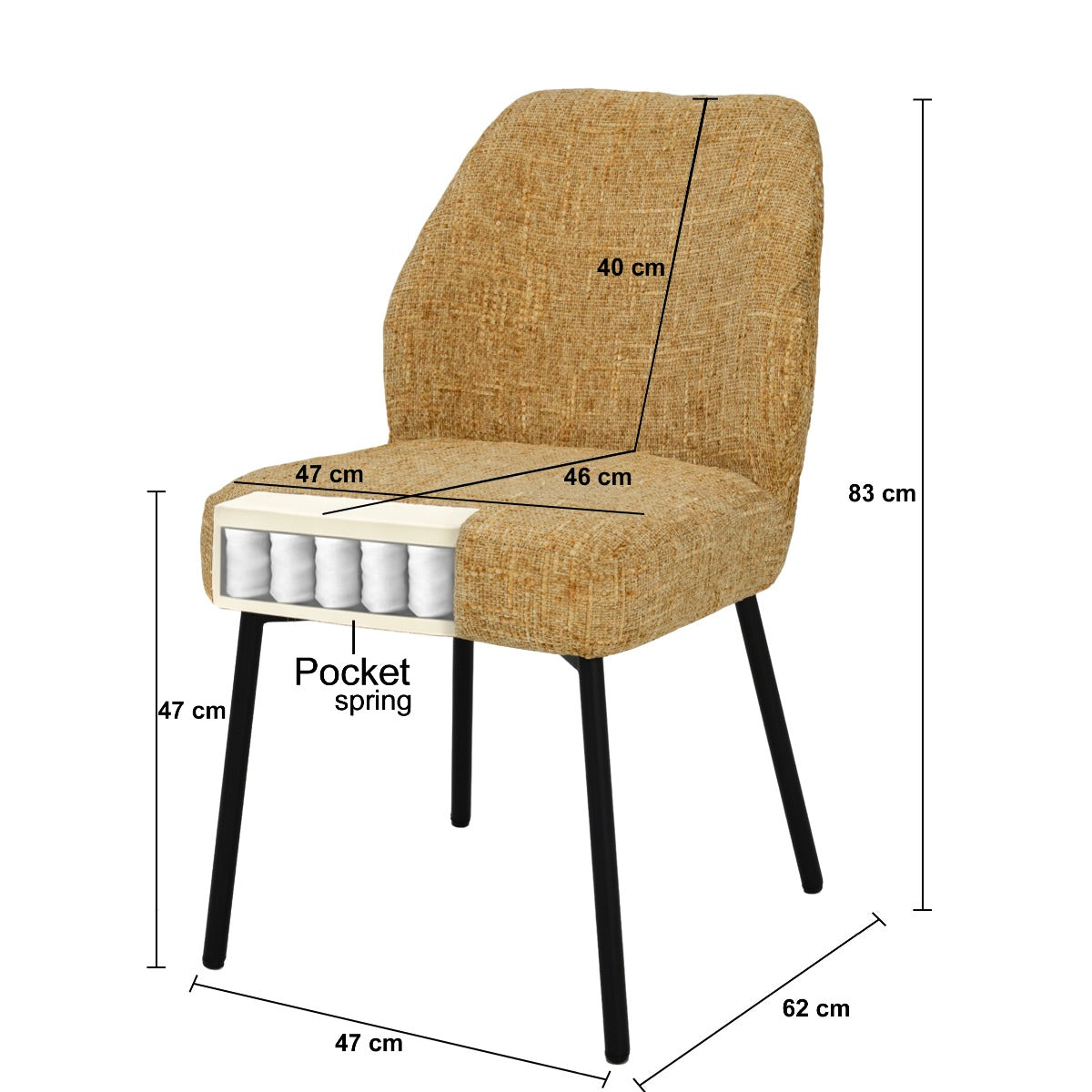 Aurimira – chaises de salle à manger