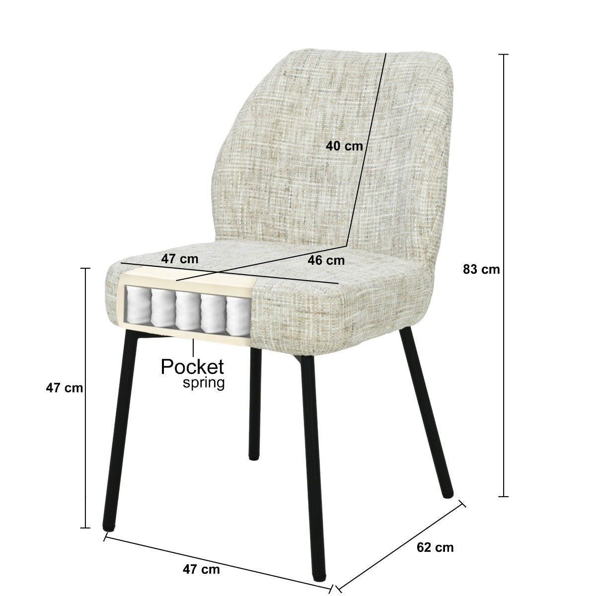 Belamira – chaises de salle à manger