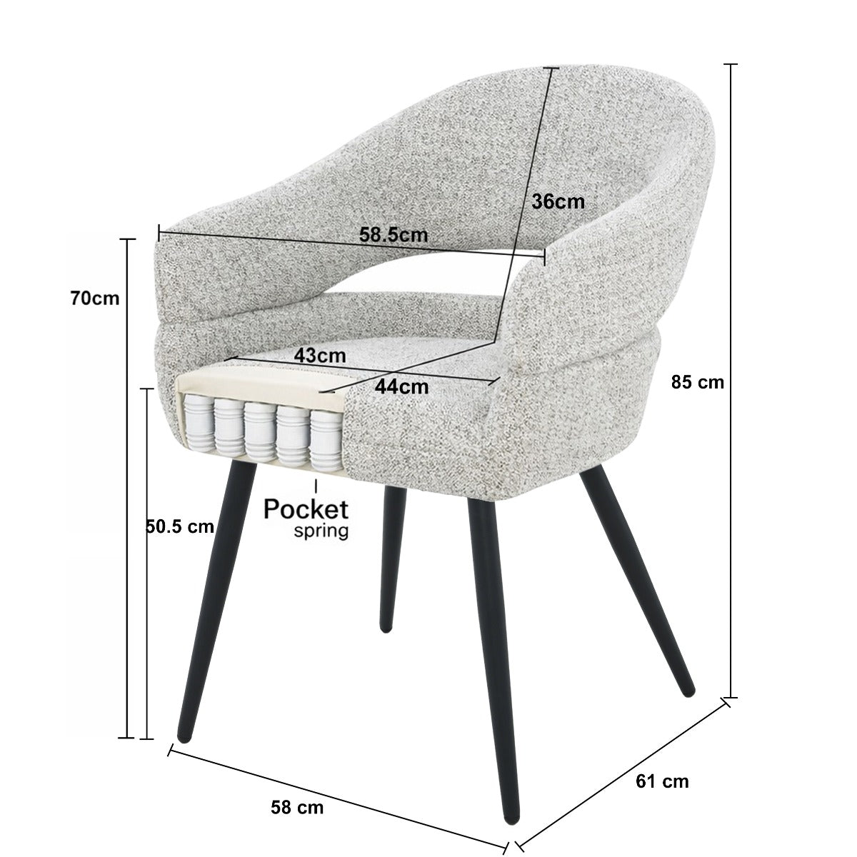 Kaiamira – chaises de salle à manger
