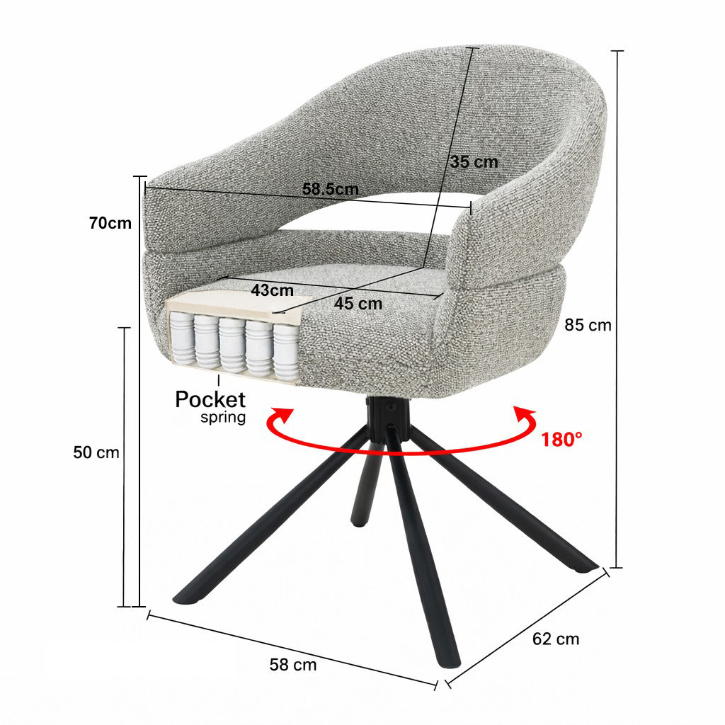 Noramira – chaises de salle à manger