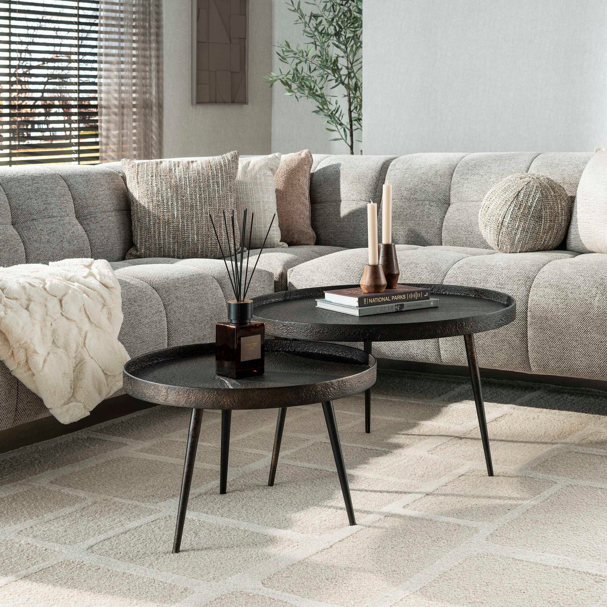 TRENTO - Table basse 58 cm • lot de 2