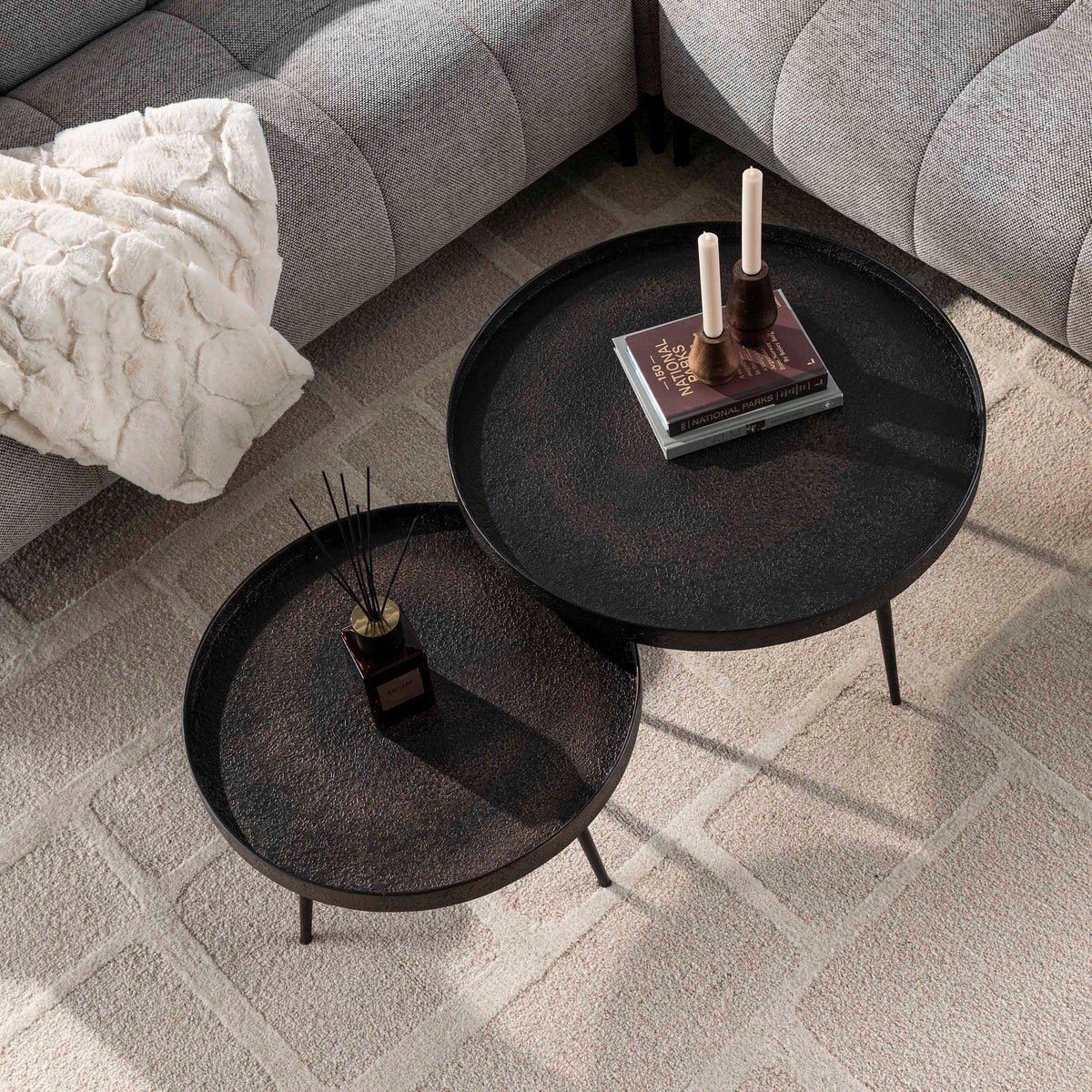 TRENTO - Table basse 58 cm • lot de 2