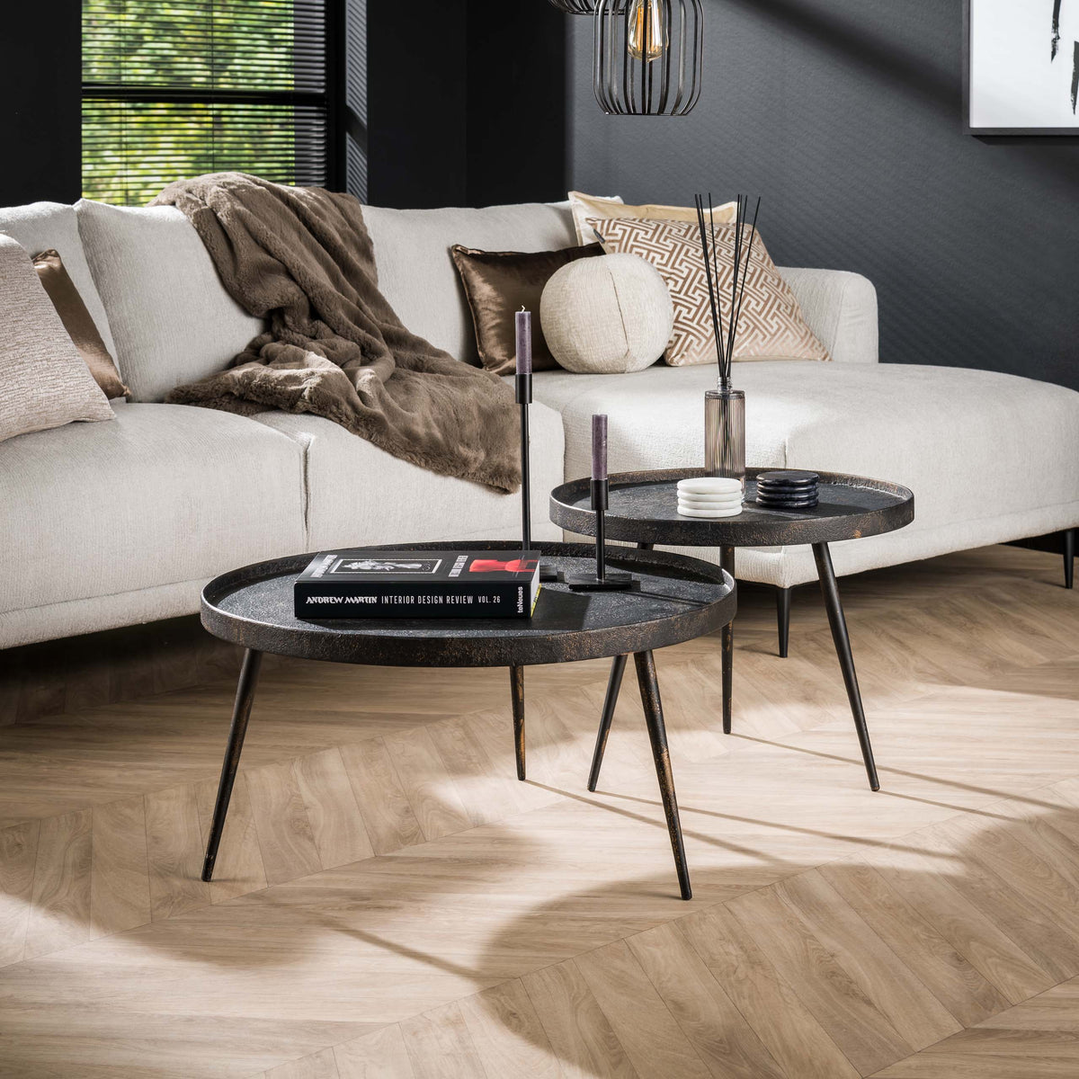 TRENTO - Table basse 58 cm • lot de 2