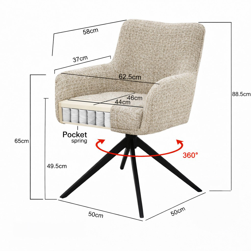 Galavyn – chaises de salle à manger