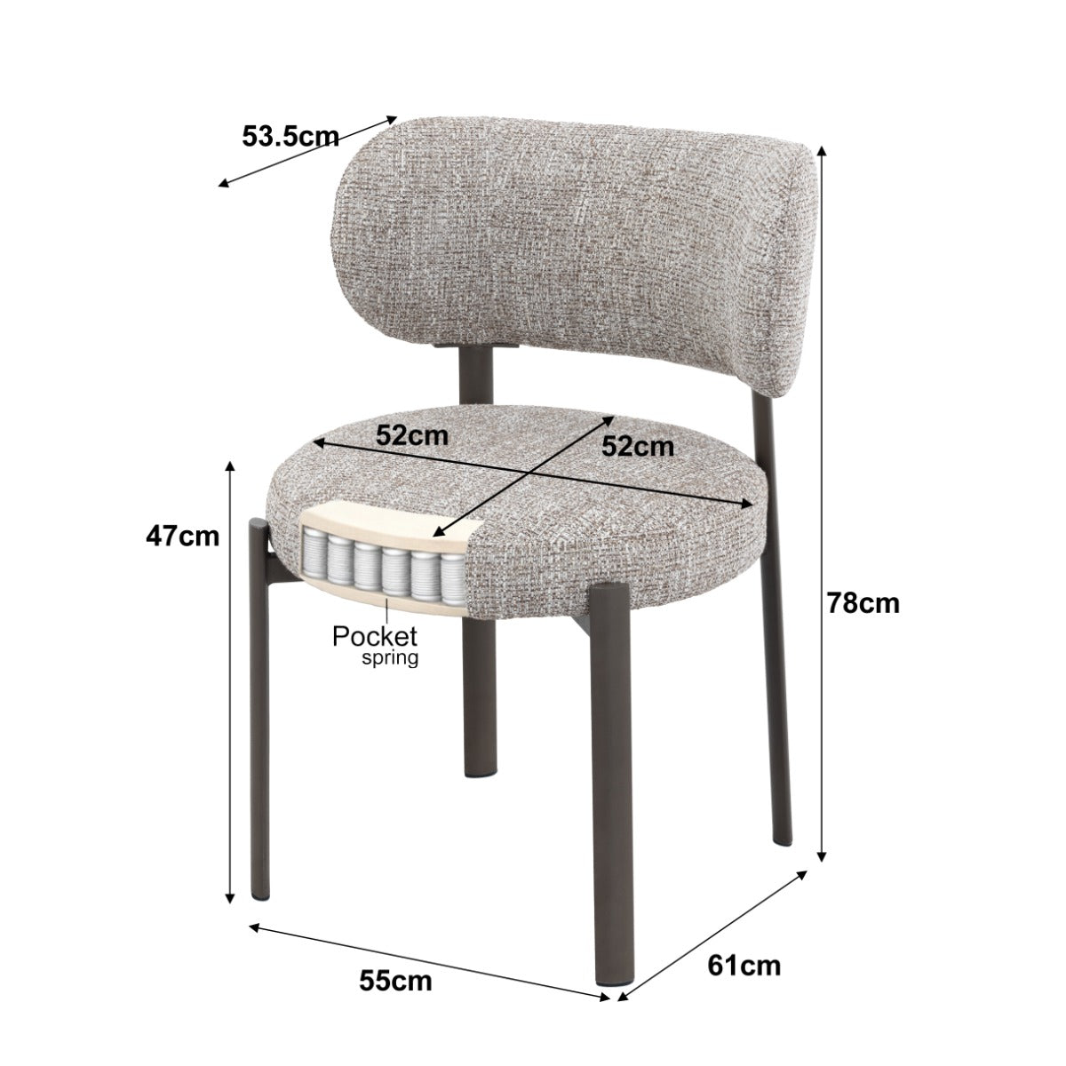 Galasio – chaises de salle à manger