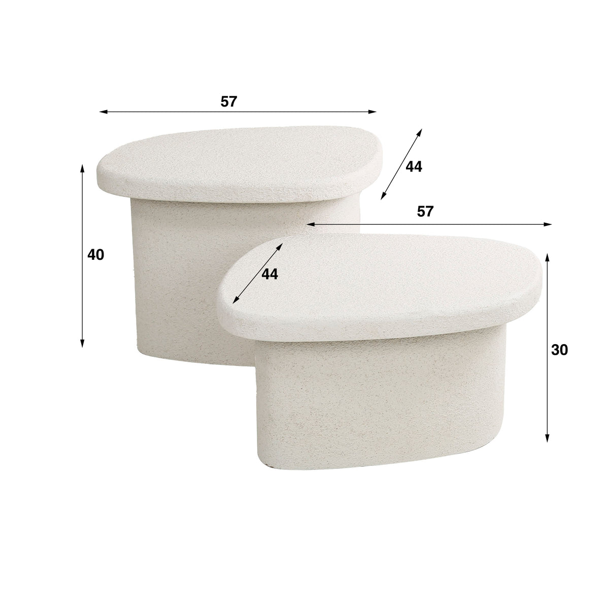 ALENO - Table basse • lot de 2
