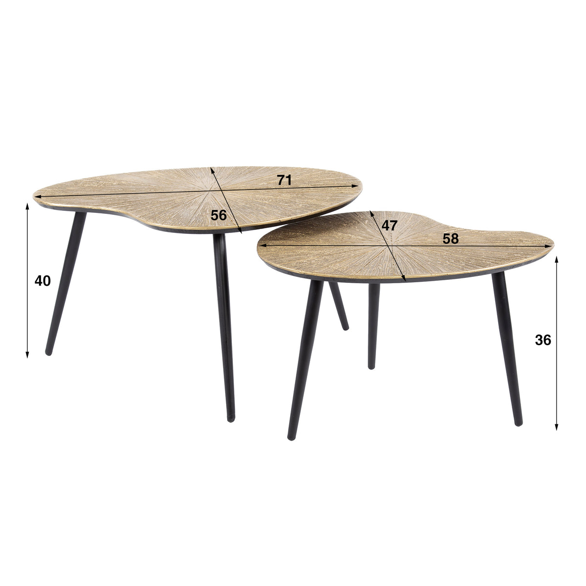 NAPOLI - Table basse • lot de 2