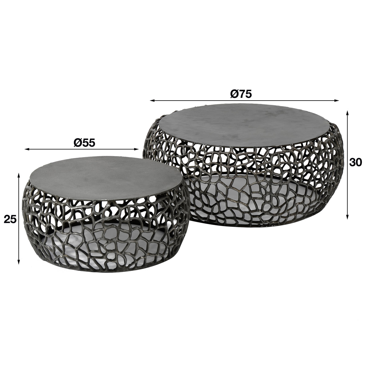 ORVIETO - Table basse • lot de 2