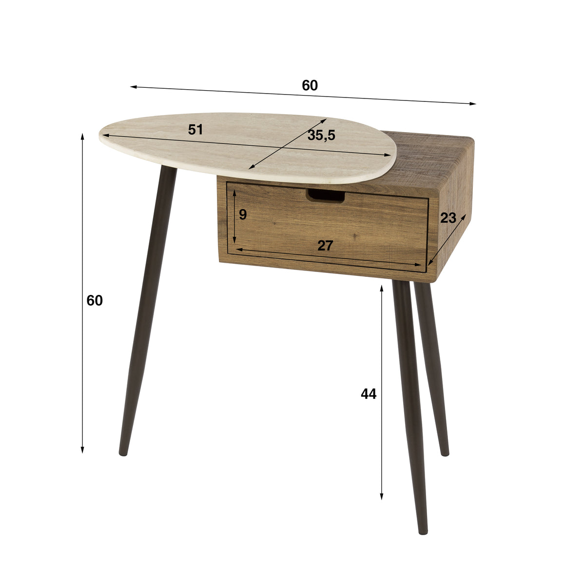 ARIOORA - Table de chevet