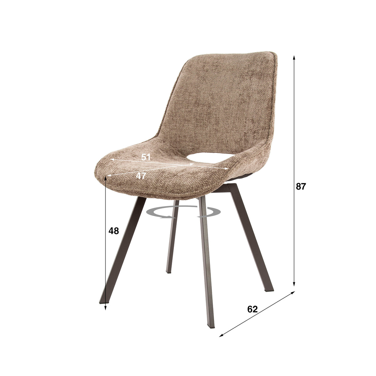 MARATEA - Chaise de salle à manger