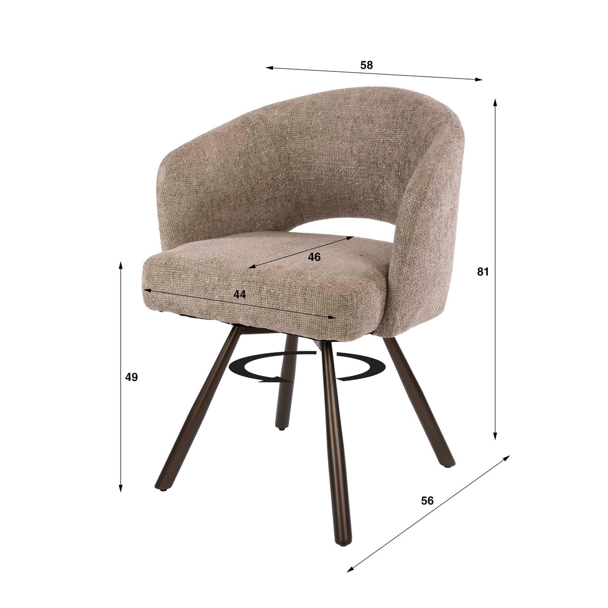 CATANIA - Chaise de salle à manger