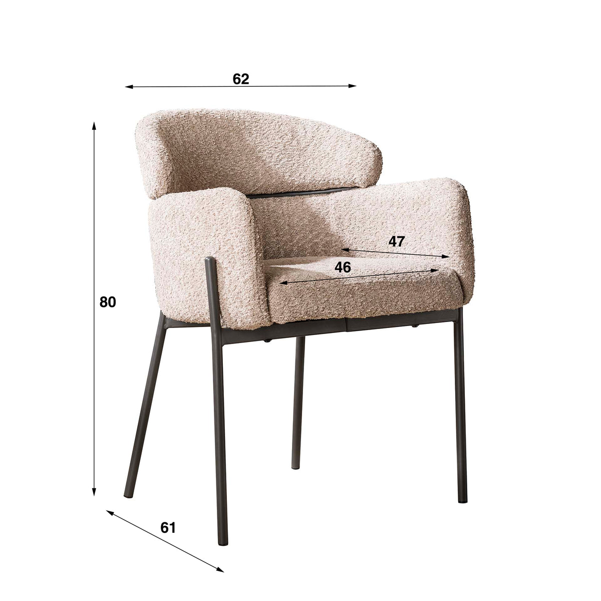 VITTORIA - Chaise de salle à manger • lot de 2