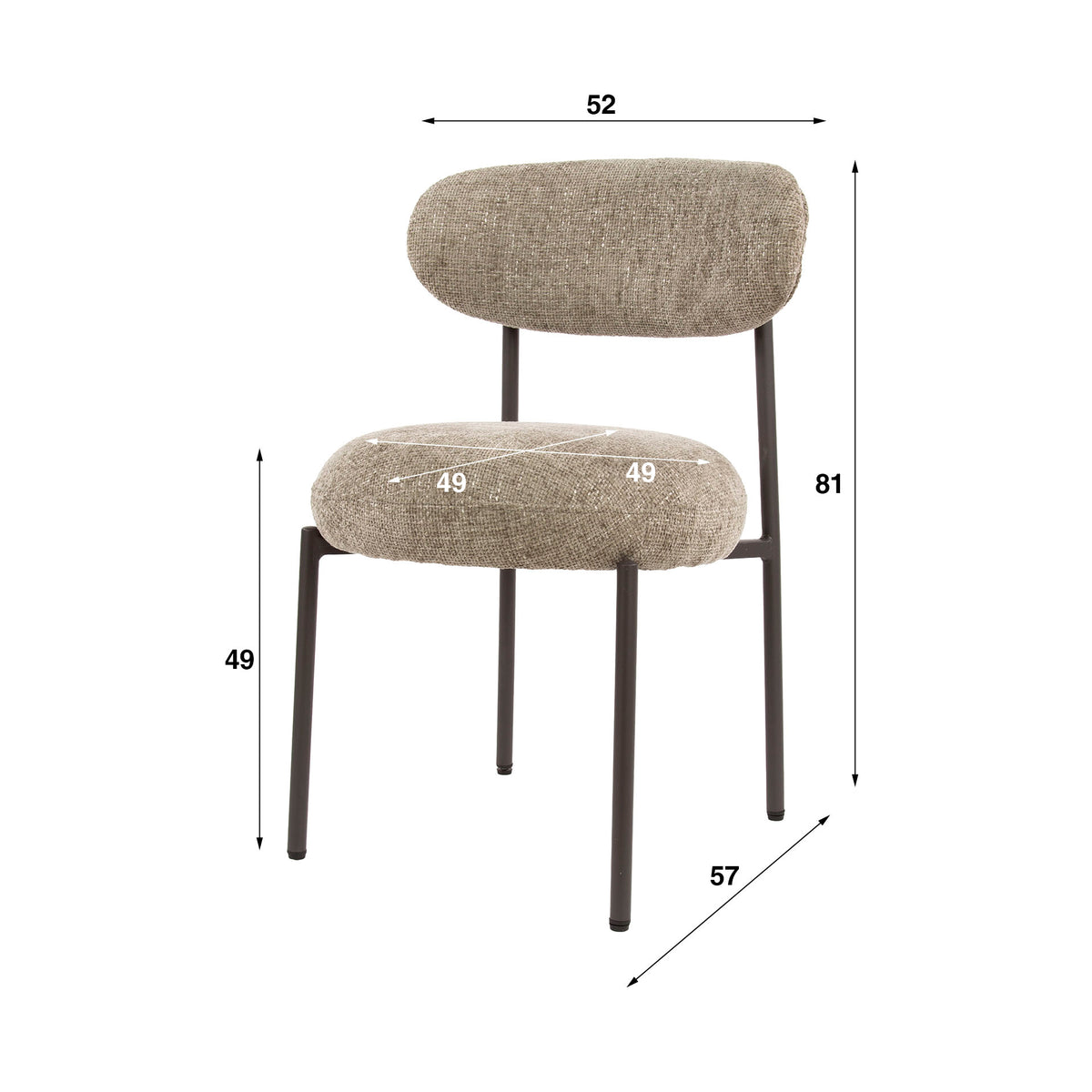 ZELANO - Chaise de salle à manger • lot de 2