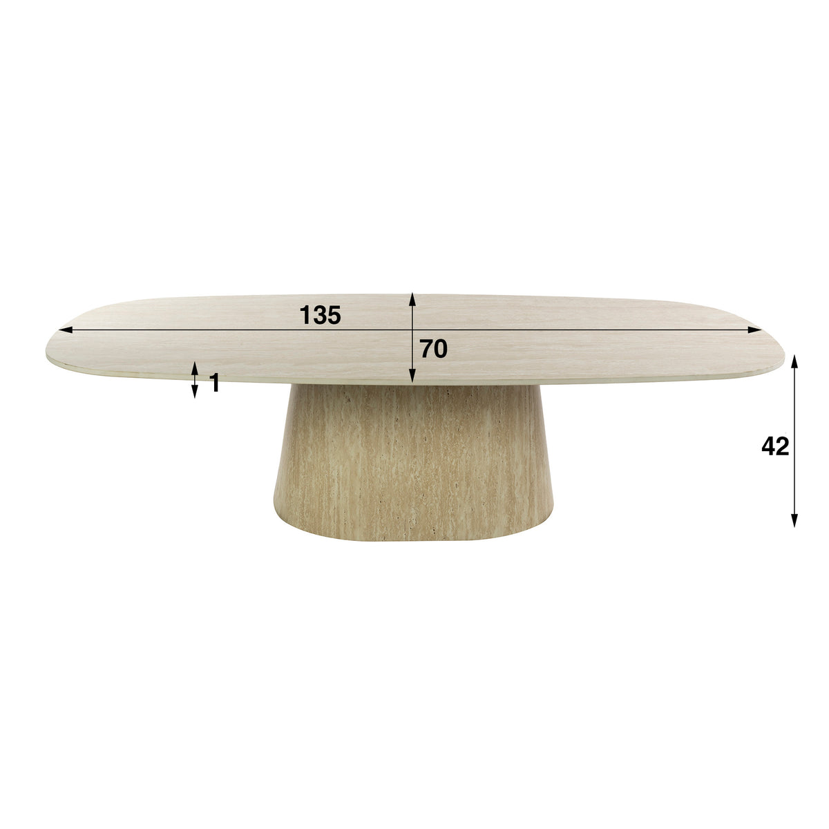 ARIOO - Table basse 135 cm
