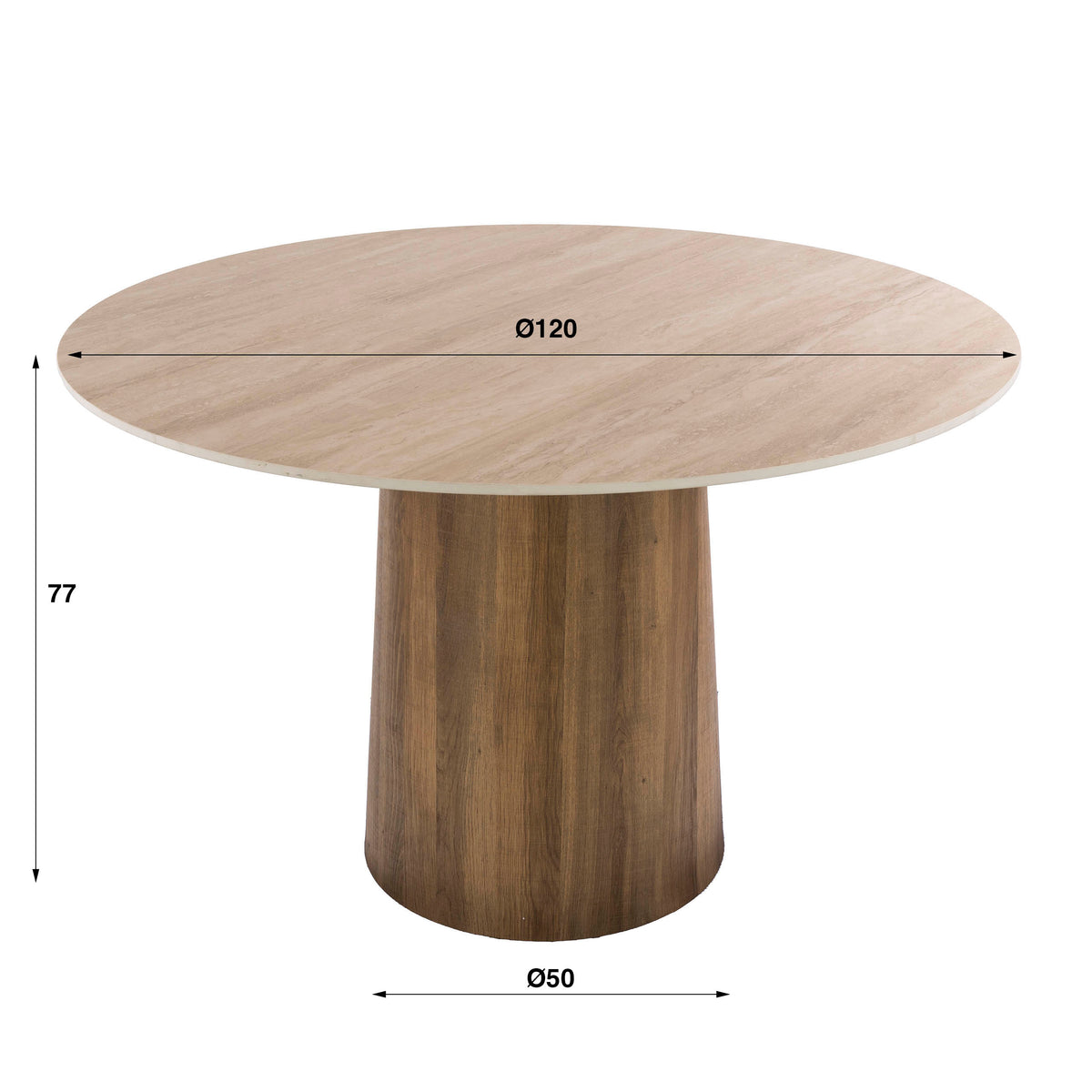 ARIAINO - Table à manger 120 cm