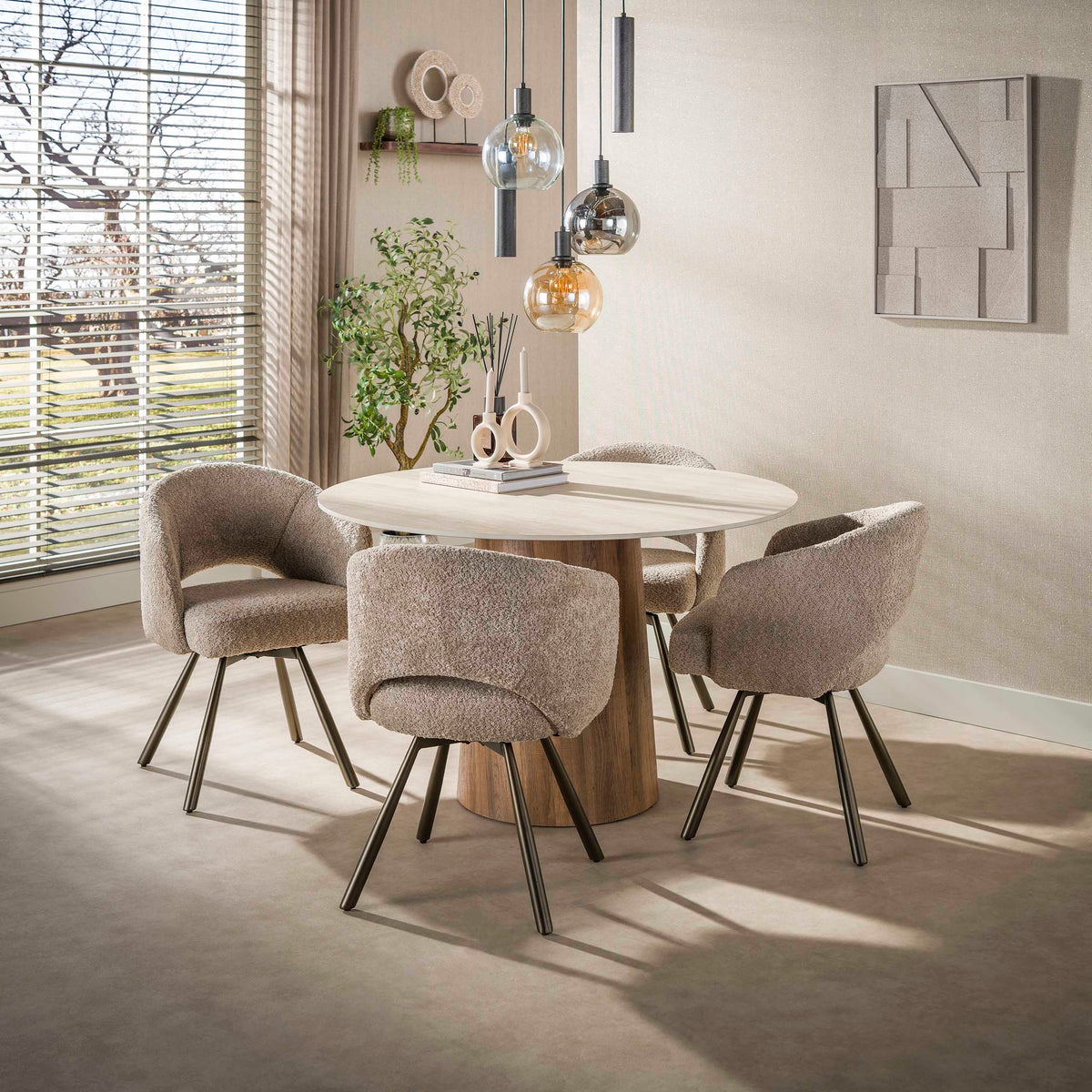 ARIAINO - Table à manger 120 cm