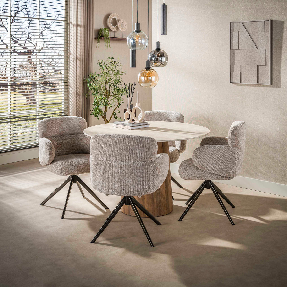 ARIAINO - Table à manger 120 cm