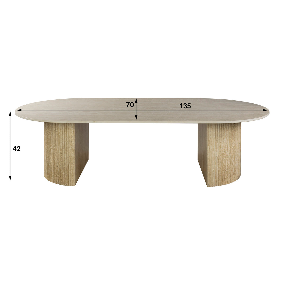 ARIOIO - Table basse 135 cm