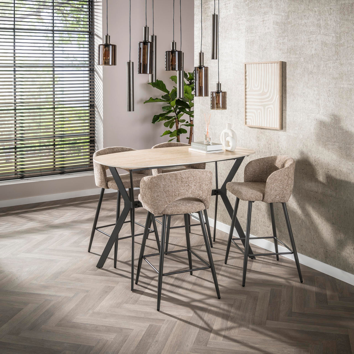 ARENELLA - Table de bar 140 cm