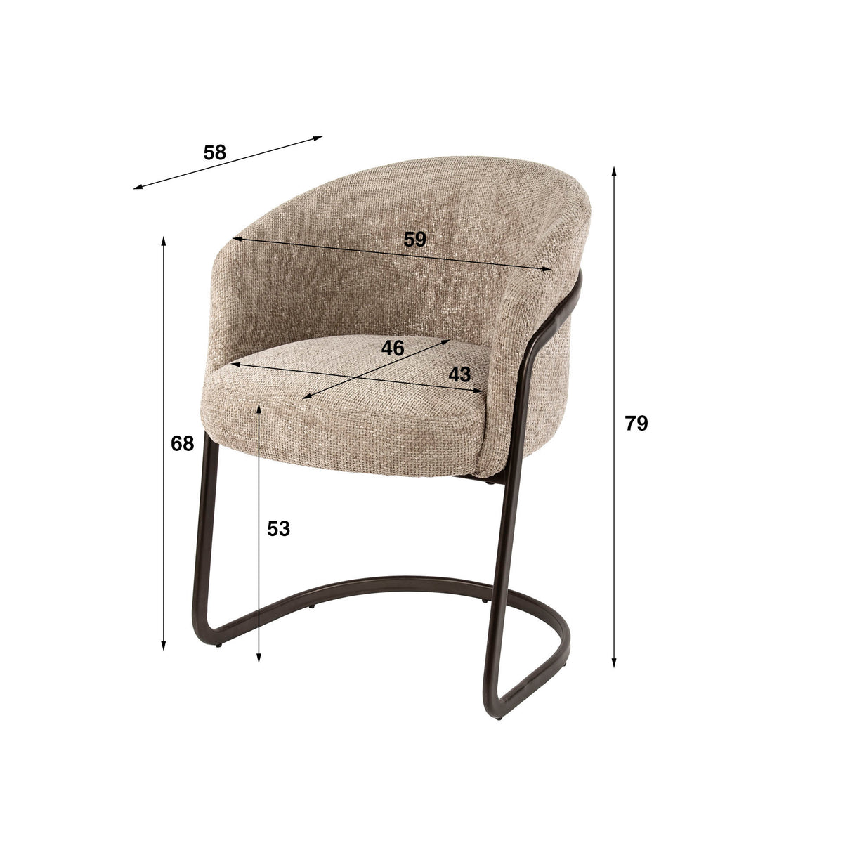 GORIZIA - Chaise de salle à manger • lot de 2