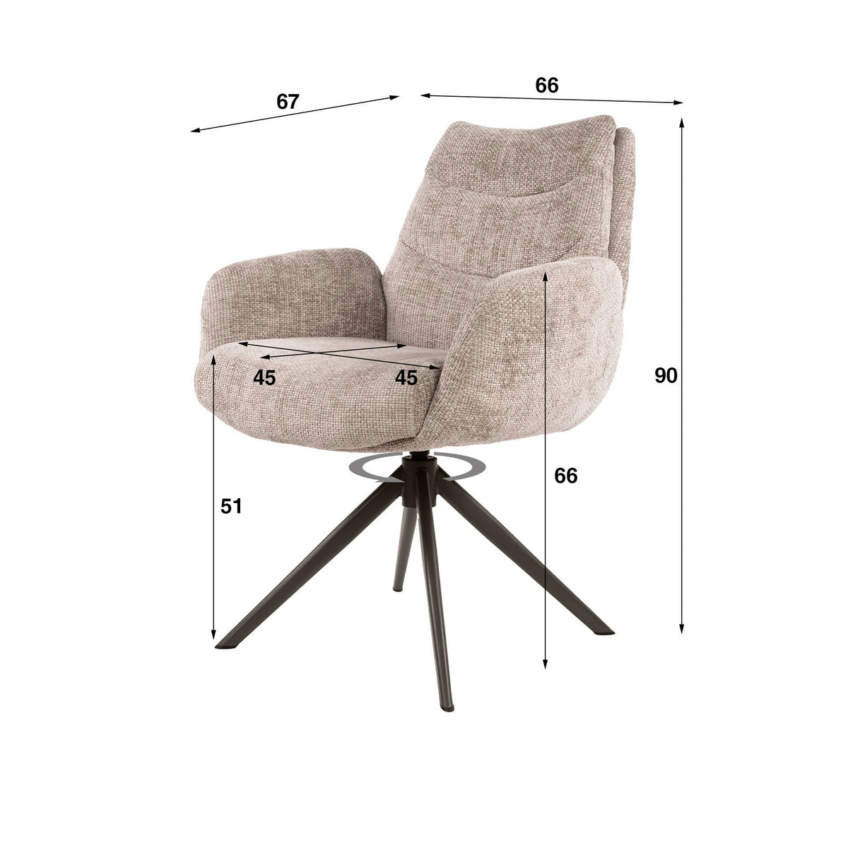 TAORMINA - Chaise de salle à manger • lot de 2