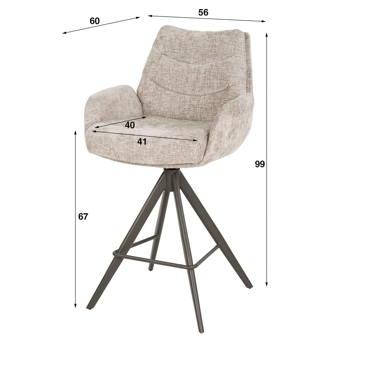 TERRACINA - Tabouret
