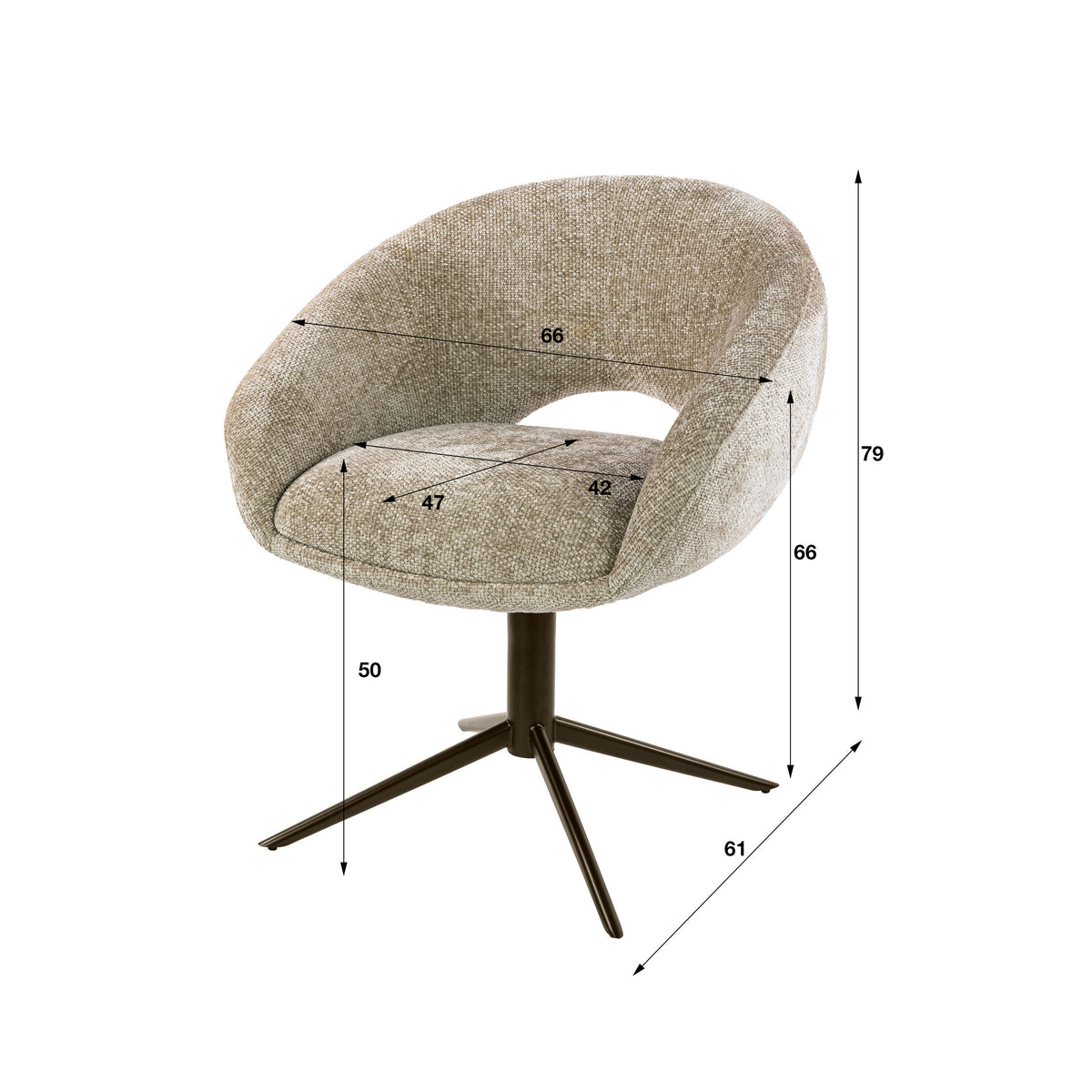 SIRMIONE - Chaise de salle à manger • lot de 2