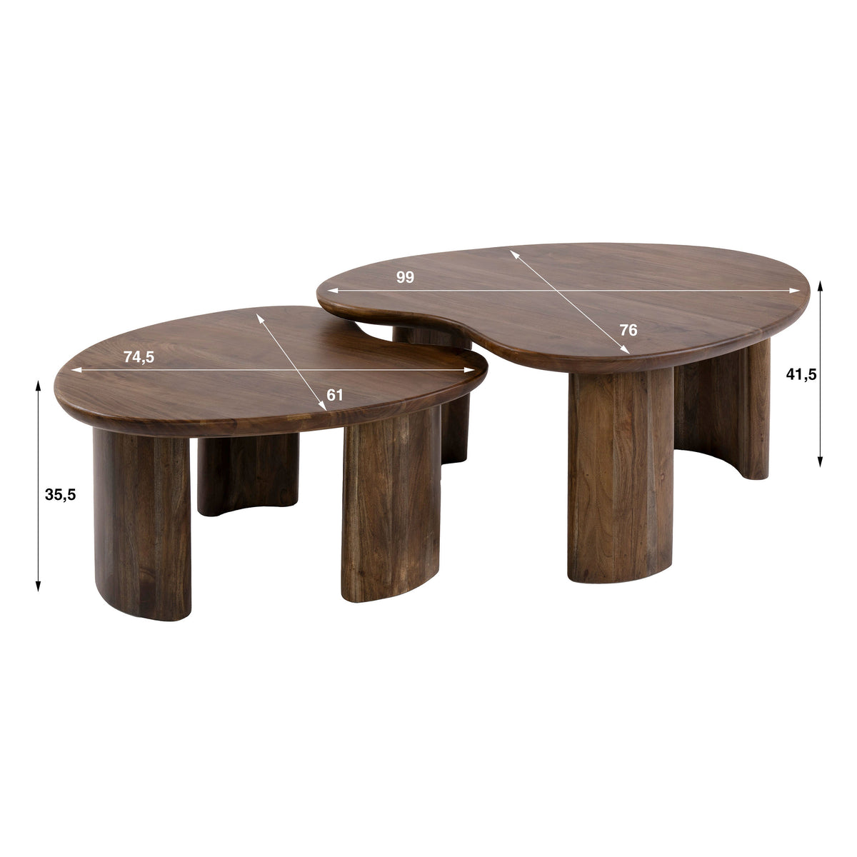 CASSINO - Table basse • lot de 2