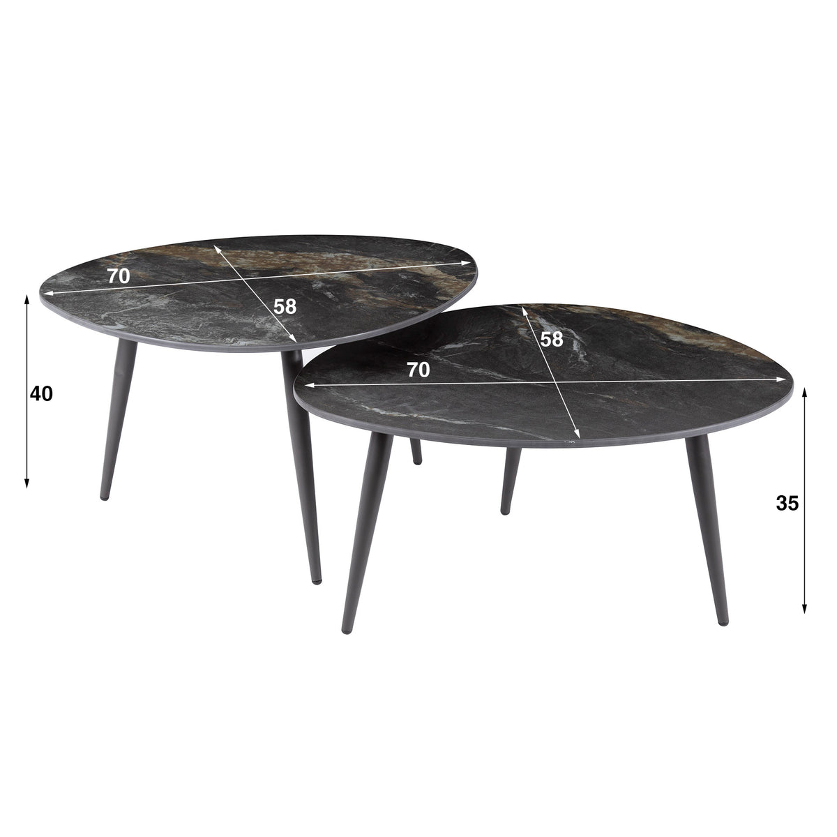 ARELIO - Table basse • lot de 2